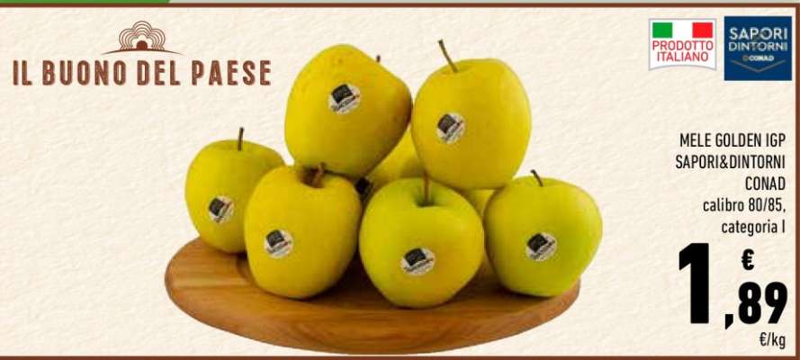 MELE GOLDEN IGP SAPORI&DINTORNI CONAD