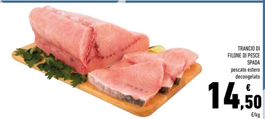 TRANCIO DI FILONE DI PESCE SPADA