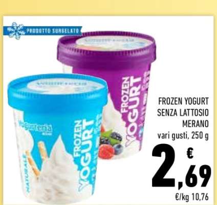 FROZEN YOGURT SENZA LATTOSIO MERANO