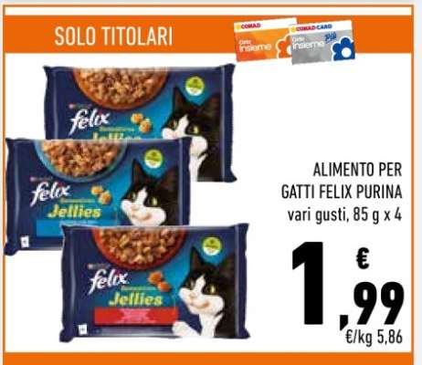 ALIMENTO PER GATTI FELIX PURINA
