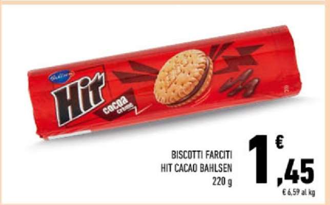 BISCOTTI FARCITI HIT CACAO BAHLSEN
