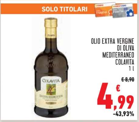 OLIO EXTRA VERGINE DI OLIVA MEDITERRANEO COLAVITA