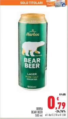 BIRRA BEAR BEER 500 ml