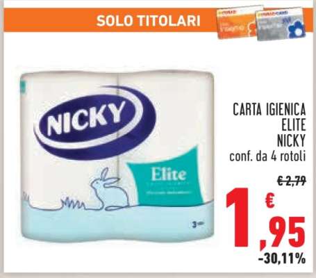 CARTA IGIENICA ELITE NICKY