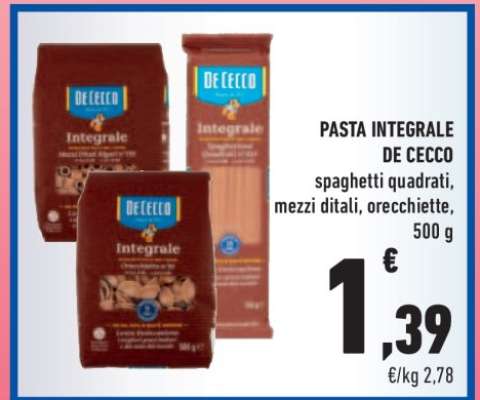 Pasta Integrale De Cecco