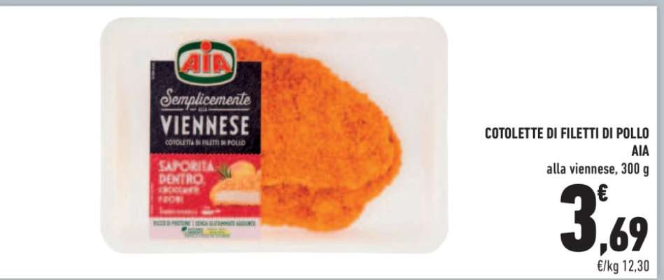COTOLETTE DI FILETTI DI POLLO