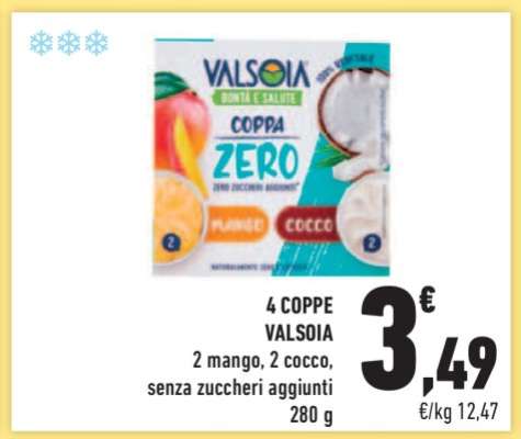 4 COPPE VALSOIA
