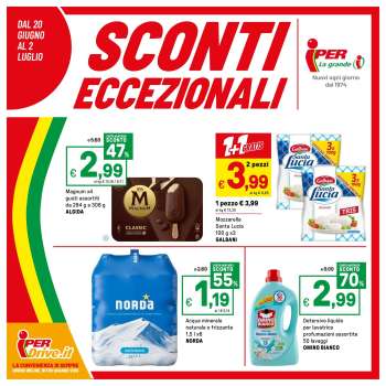 Volantino Iper, La grande i - 20/6/2025 - 2/7/2025.