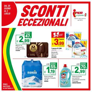 Volantino Iper, La grande i - 20/6/2025 - 2/7/2025.