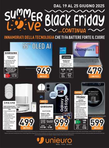 Volantino Unieuro - 19/6/2025 - 25/6/2025.