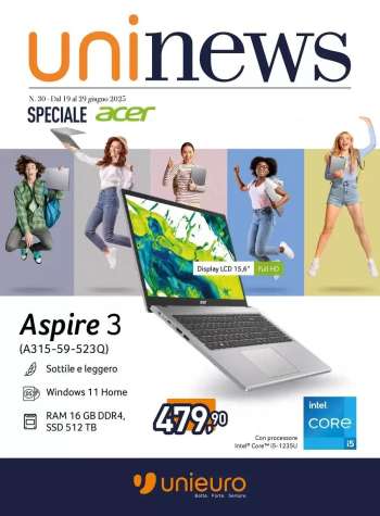 Volantino Unieuro - 19/6/2025 - 29/6/2025.