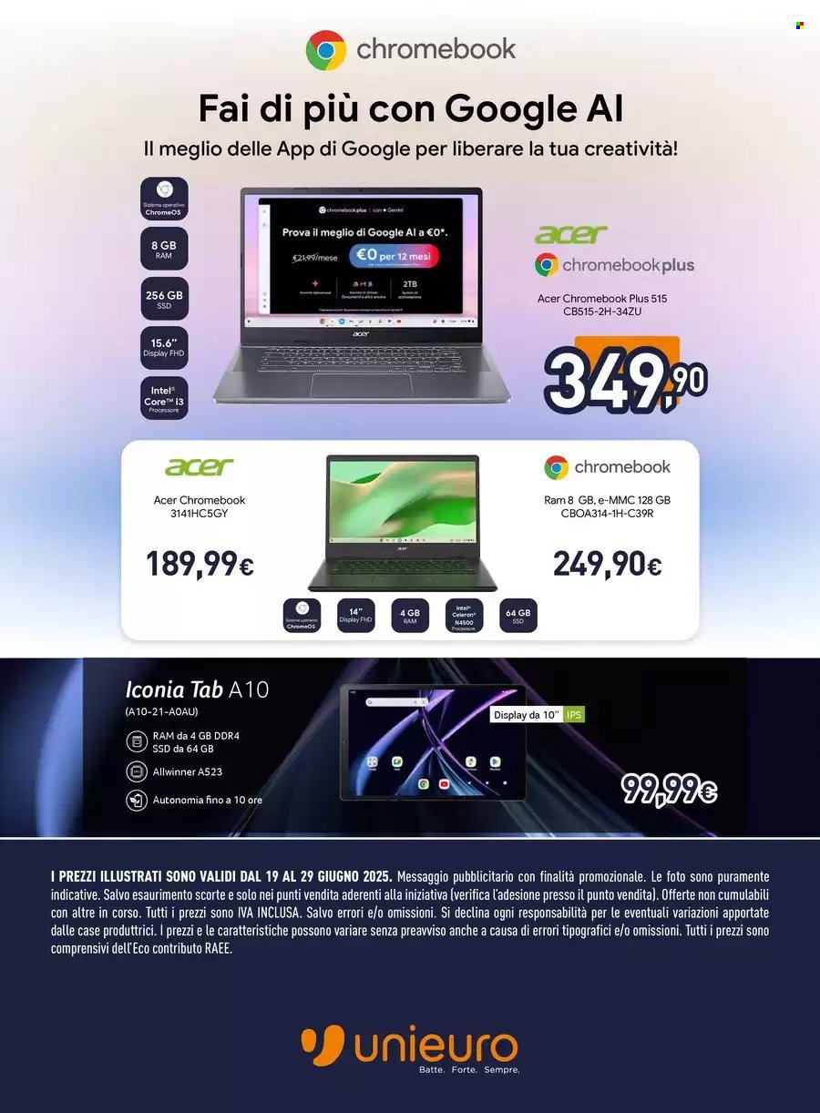 Volantino Unieuro - 19/6/2025 - 29/6/2025. Pagina 6