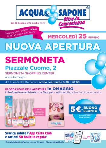 Volantino Acqua & Sapone - 25/6/2025 - 13/7/2025.