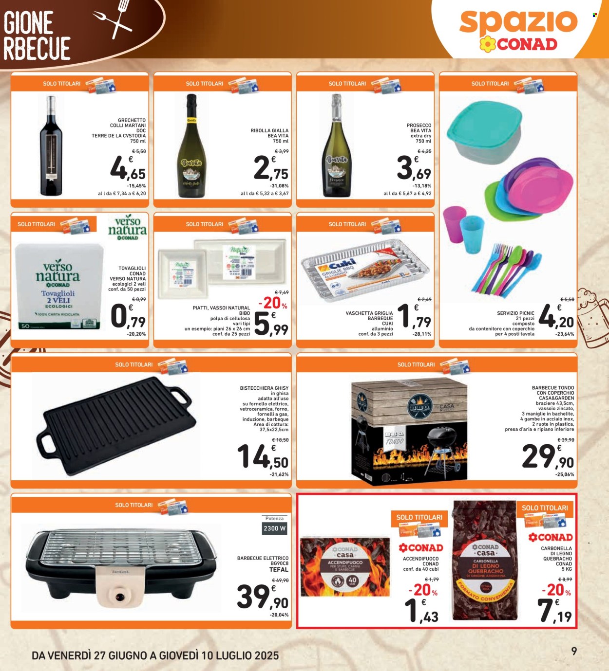 Volantino Spazio Conad - 27/6/2025 - 10/7/2025. Pagina 9