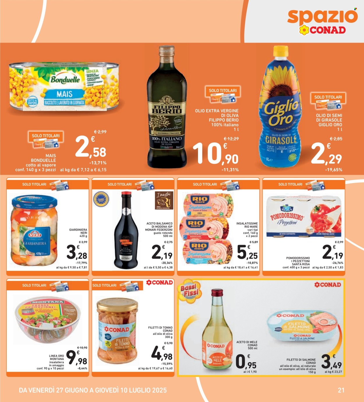 Volantino Spazio Conad - 27/6/2025 - 10/7/2025. Pagina 21