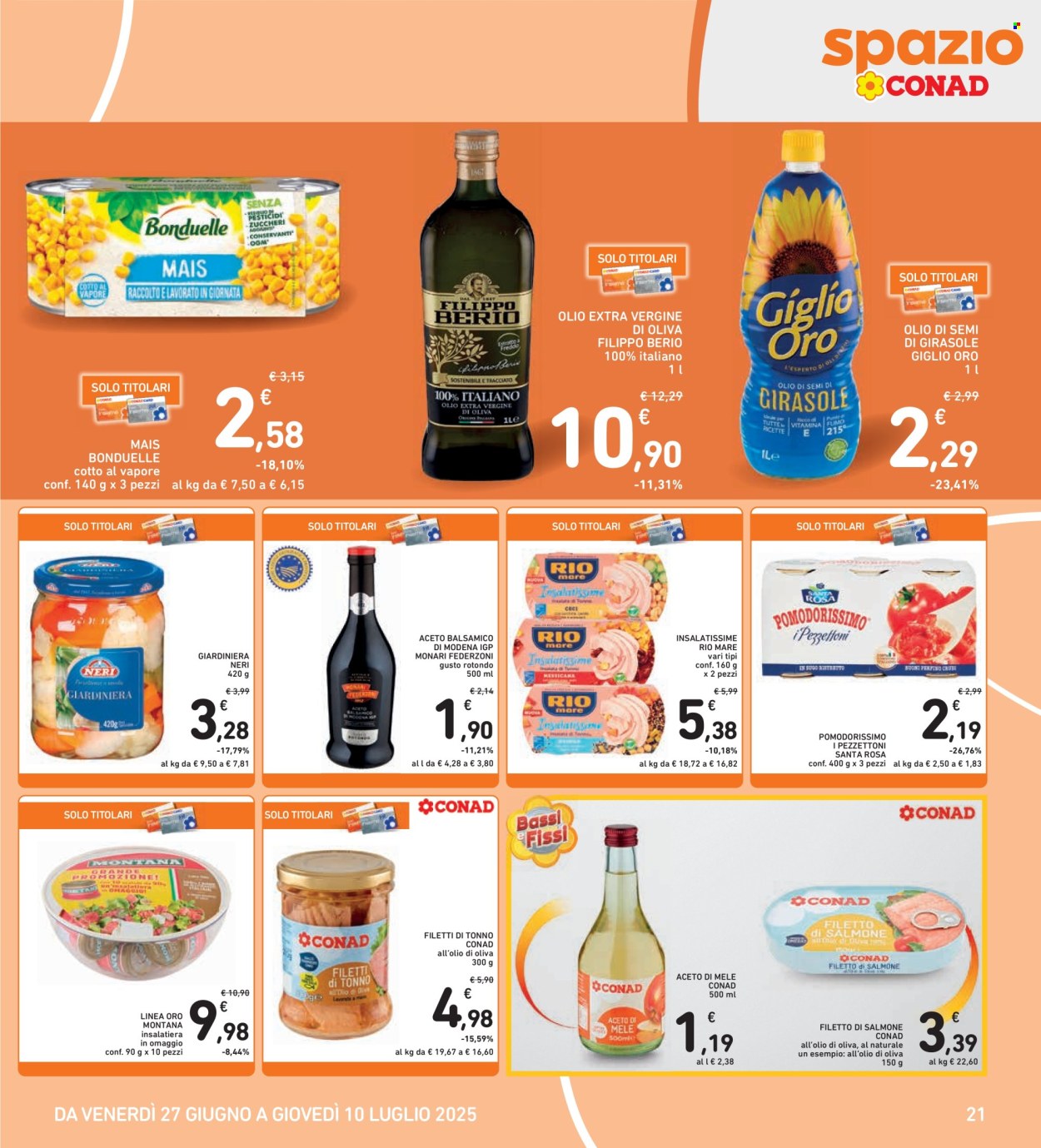 Volantino Spazio Conad - 27/6/2025 - 10/7/2025. Pagina 21