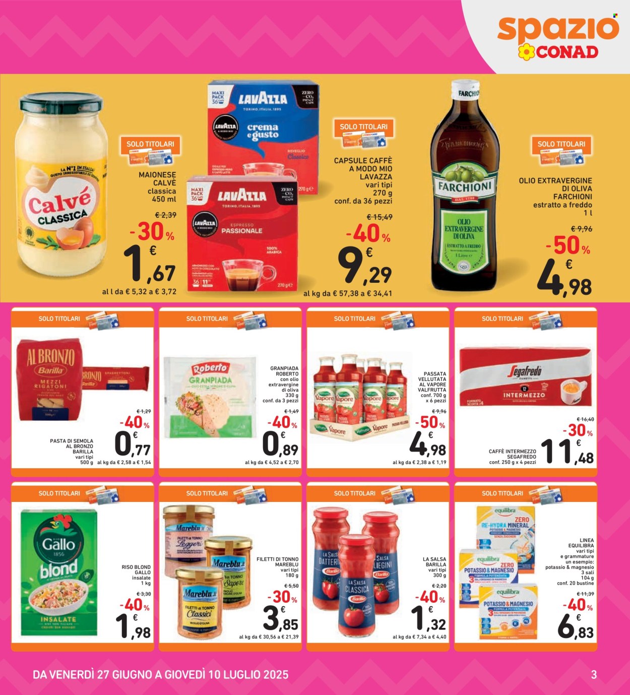 Volantino Spazio Conad - 27/6/2025 - 10/7/2025. Pagina 3