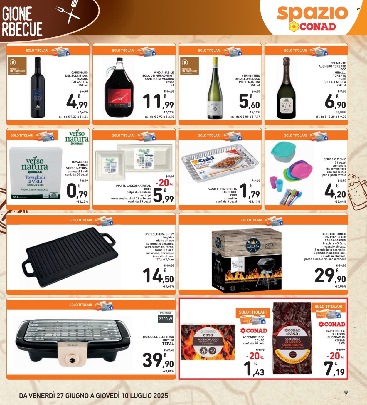 Volantino Spazio Conad - 27/6/2025 - 10/7/2025. Pagina 9