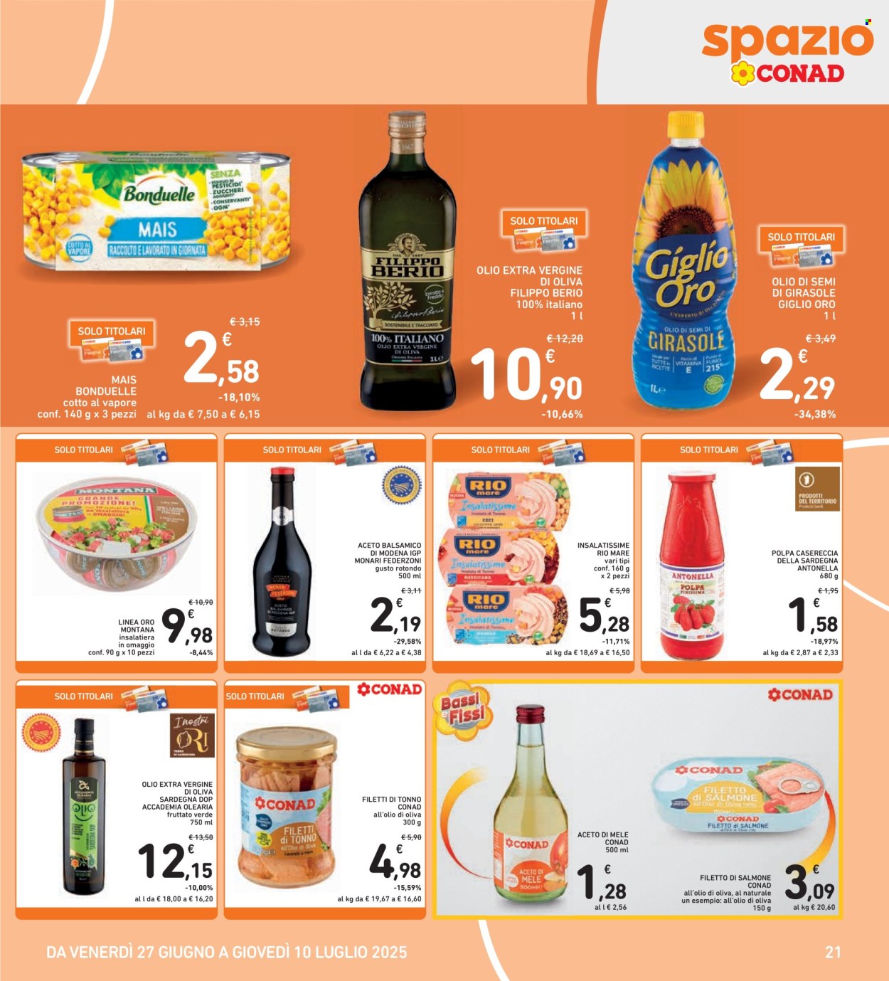 Volantino Spazio Conad - 27/6/2025 - 10/7/2025. Pagina 21