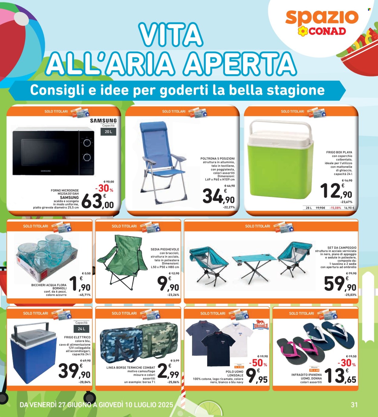 Volantino Spazio Conad - 27/6/2025 - 10/7/2025. Pagina 31
