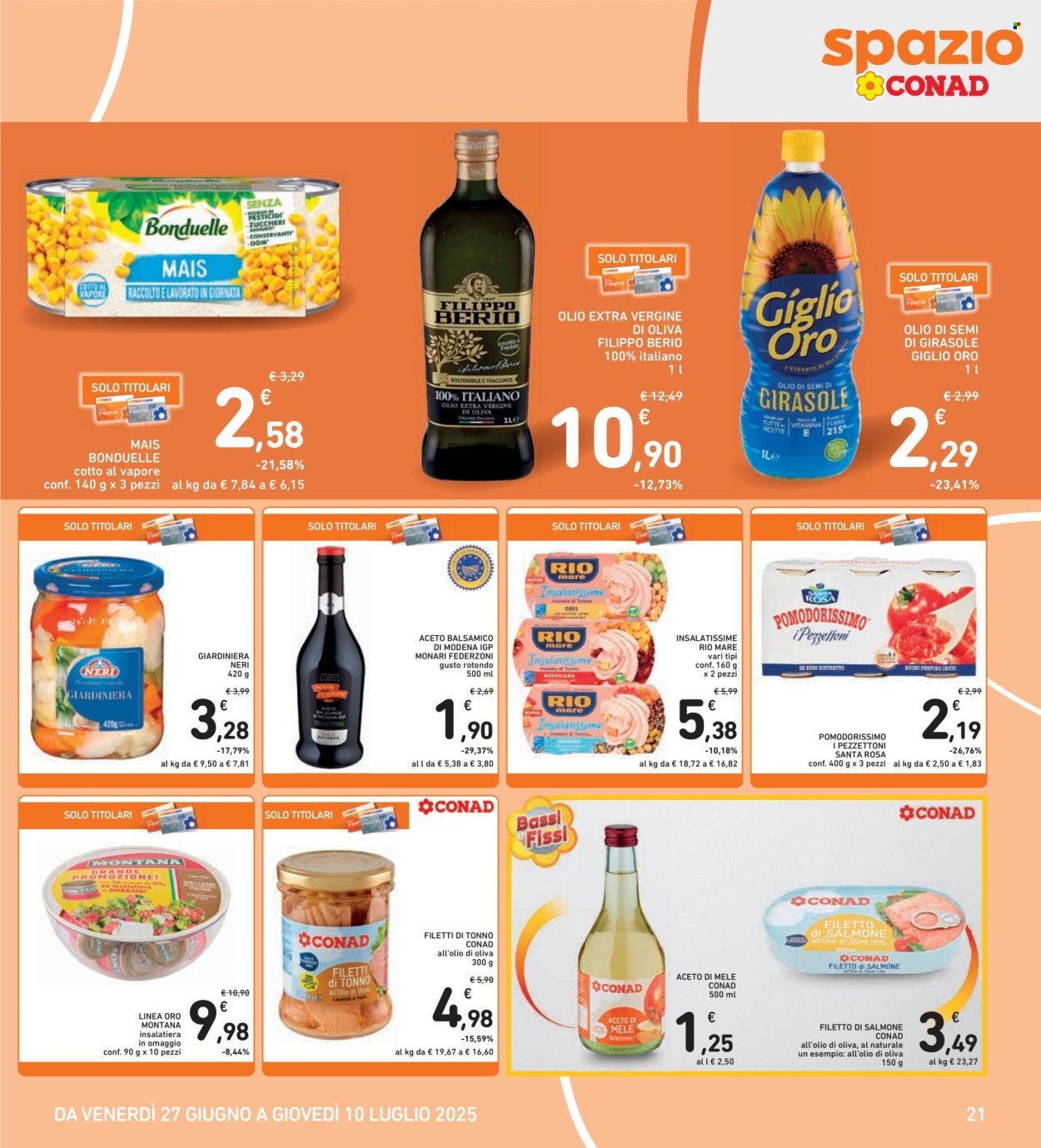 Volantino Spazio Conad - 27/6/2025 - 10/7/2025. Pagina 21
