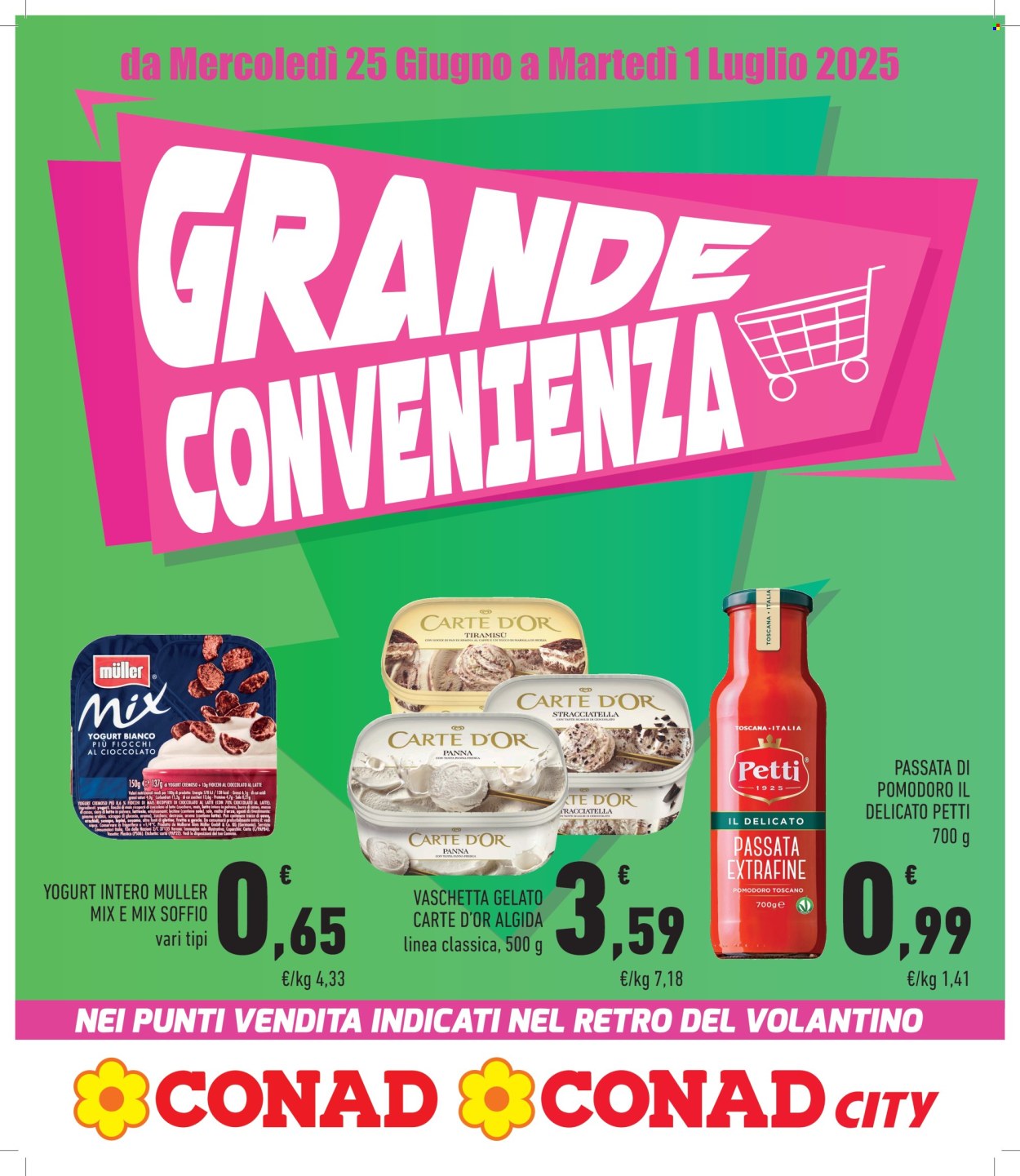 Volantino Conad - 25/6/2025 - 1/7/2025. Pagina 1