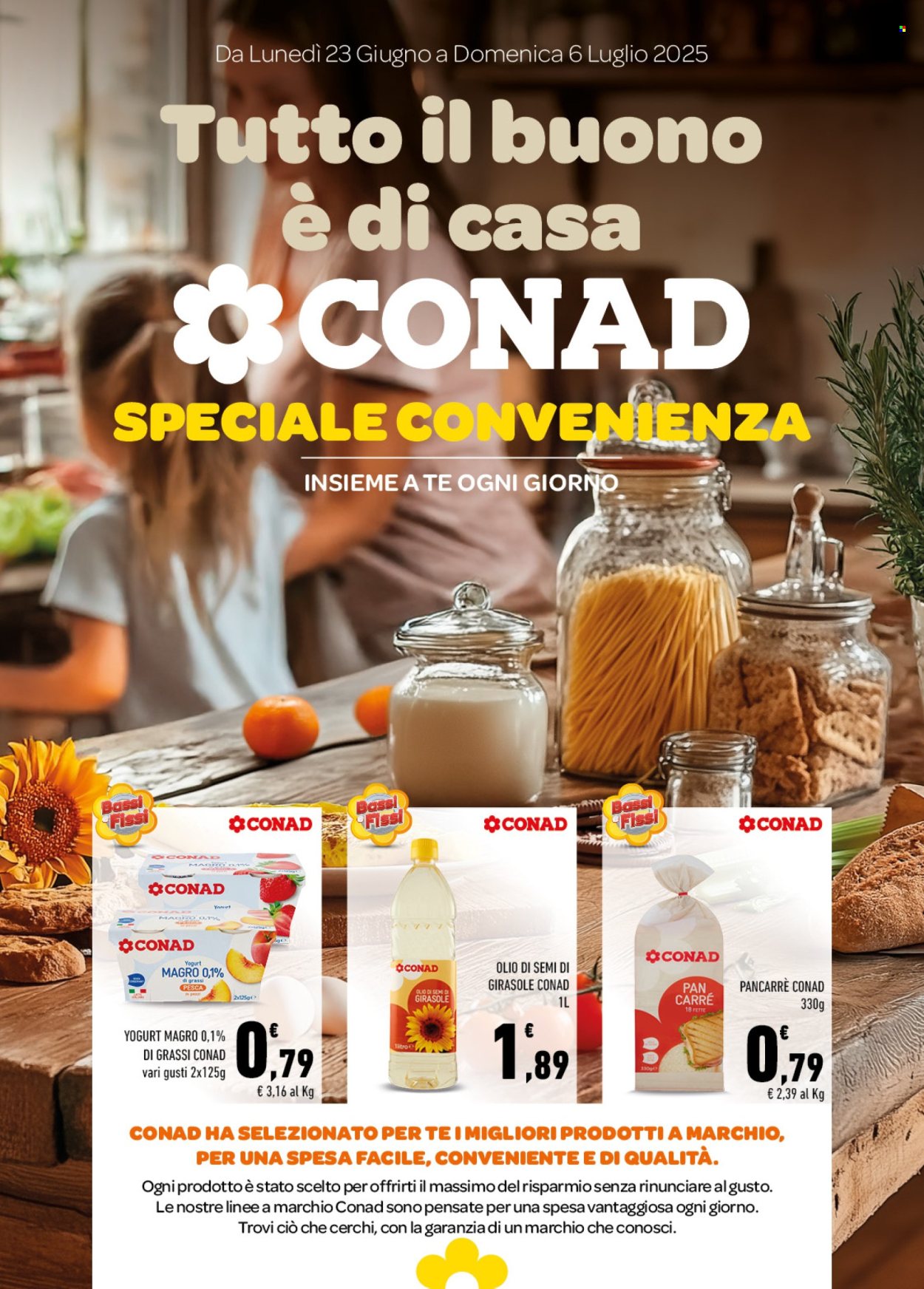 Volantino Conad - 23/6/2025 - 6/7/2025. Pagina 1
