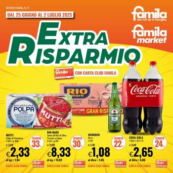 Volantino Famila - 25/6/2025 - 2/7/2025.