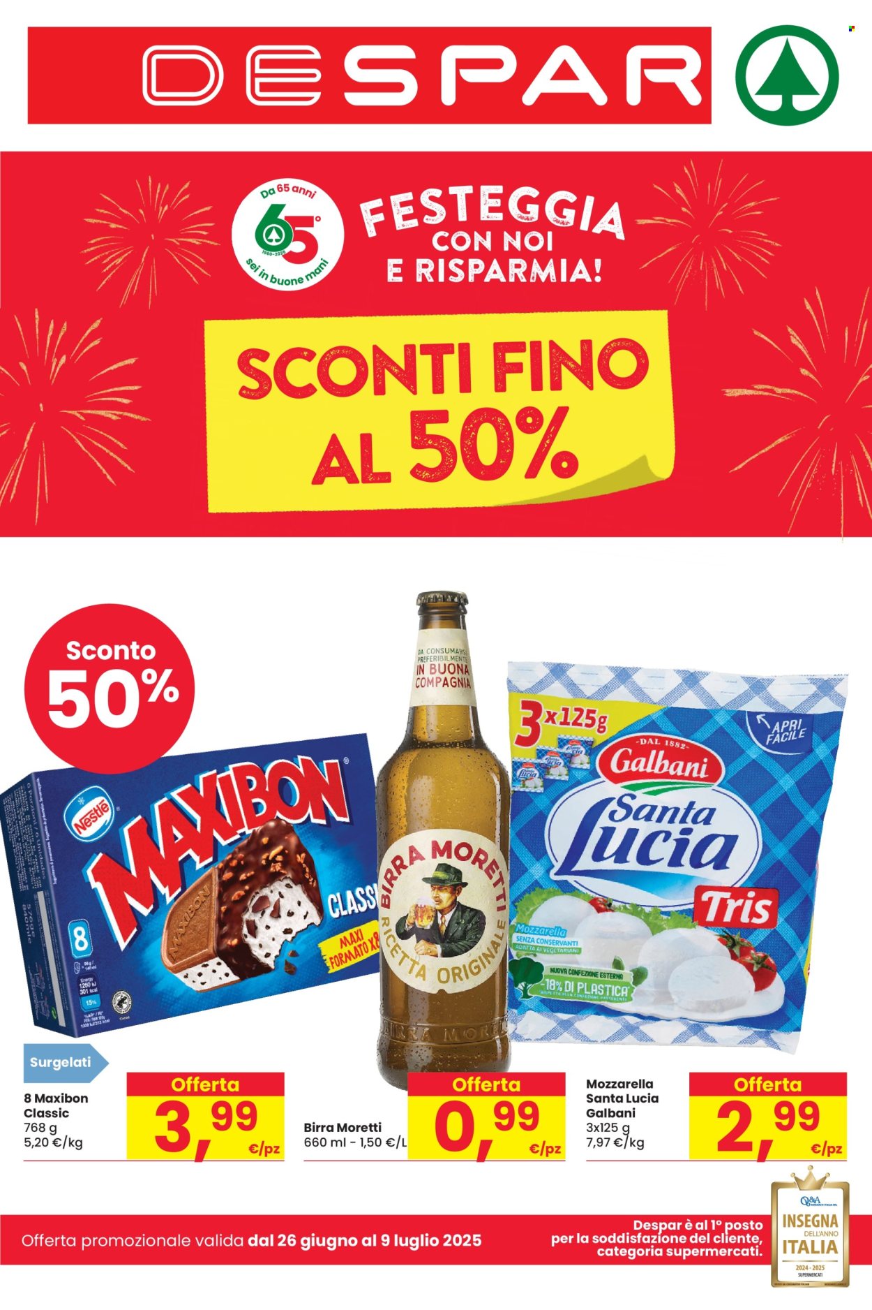 Volantino Despar - 26/6/2025 - 9/7/2025. Pagina 1