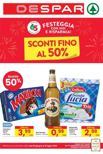 Volantino Despar - 26/6/2025 - 9/7/2025.