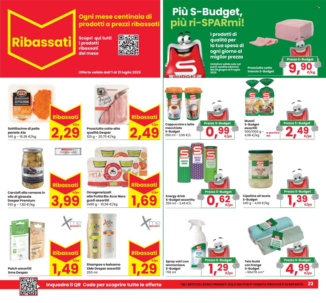 Volantino Eurospar - 26/6/2025 - 9/7/2025. Pagina 23