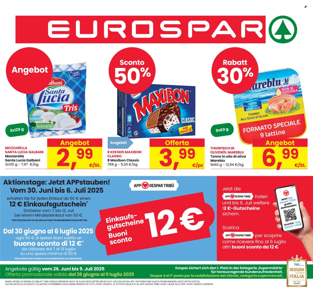 Volantino Eurospar - 26/6/2025 - 9/7/2025. Pagina 1