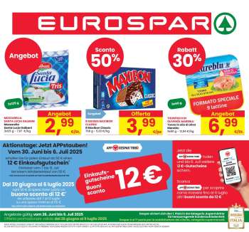 Volantino Eurospar - 26/6/2025 - 9/7/2025.