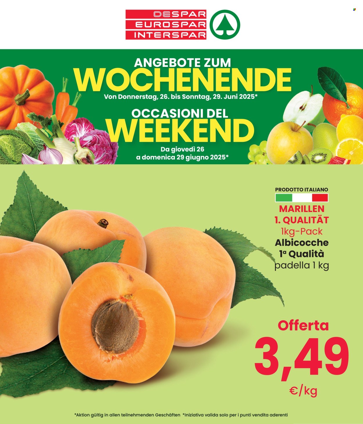 Volantino Interspar - 26/6/2025 - 29/6/2025. Pagina 1