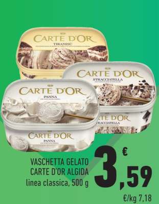 VASCHETTA GELATO CARTE D'OR ALGIDA