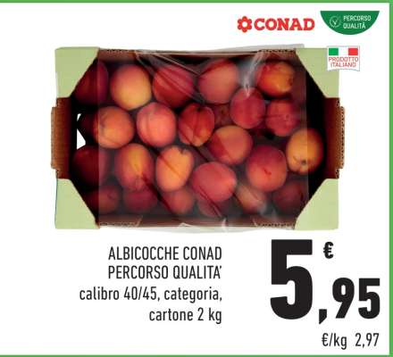 ALBICOCCHE CONAD PERCORSO QUALITÀ