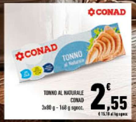 TONNO AL NATURALE CONAD
