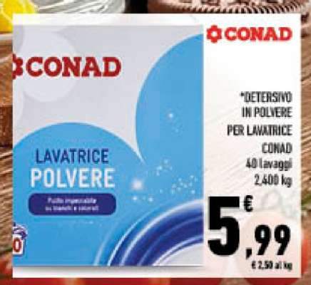 CONAD LAVATRICE POLVERE