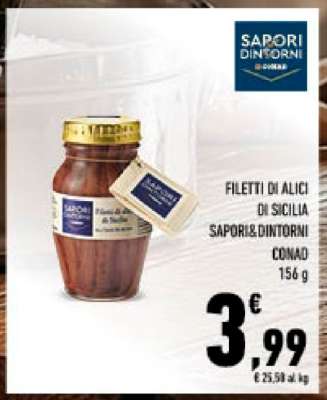 Filetti di Alici di Sicilia Sapori&Dintorni Conad