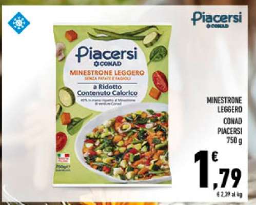 MINESTRONE LEGGERO CONAD PIACERSI 750 g