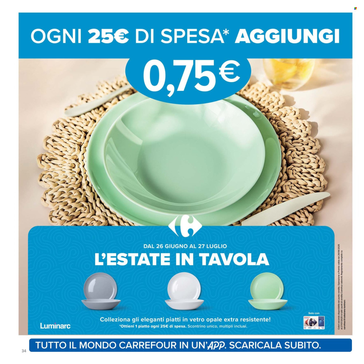 Volantino Carrefour - 26/6/2025 - 9/7/2025. Pagina 34