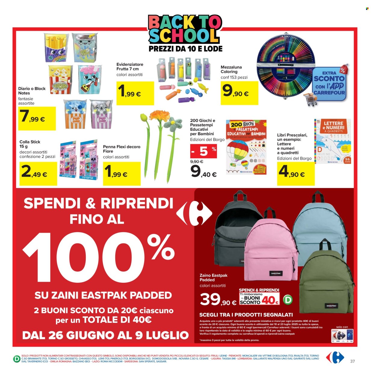 Volantino Carrefour - 26/6/2025 - 9/7/2025. Pagina 37