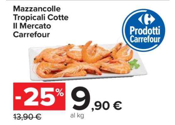 Mazzancolle Tropicali Cotte Il Mercato Carrefour