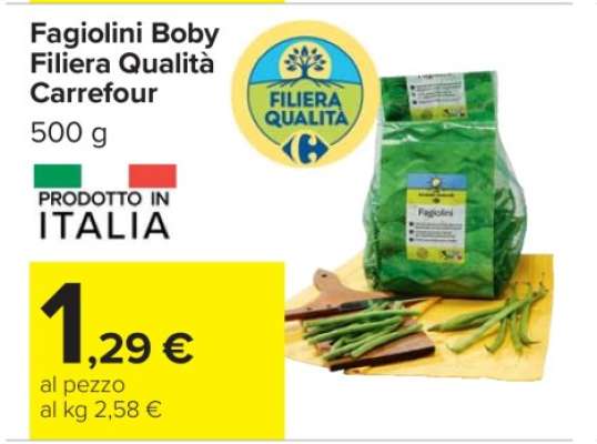 Fagiolini Boby Filiera Qualità Carrefour