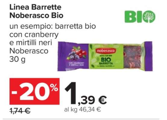 Linea Barrette Noberasco Bio