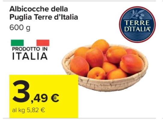 Albicocche della Puglia Terre d’Italia