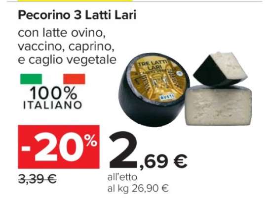 Pecorino 3 Latti Lari