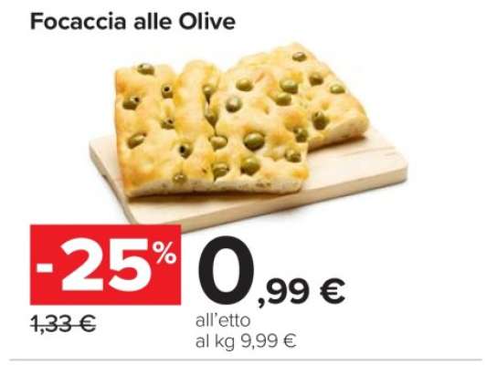 Focaccia alle Olive