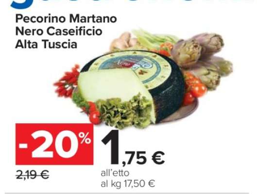 Pecorino Martano Nero Caseificio Alta Tuscia
