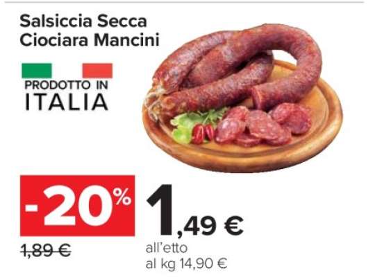 Salsiccia Secca Ciociara Mancini